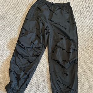 ALEXANDER WANG  Flocked Logo Pants size S